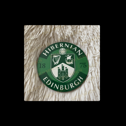 Hibernian Badge Round Coaster 9cm