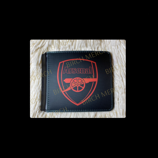 Arsenal Black & Red Badge PU Material Wallet 10cm x 9.5cm