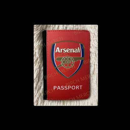 Arsenal Red Badge PU Material Passport Holder Wallet 15cm x 10cm