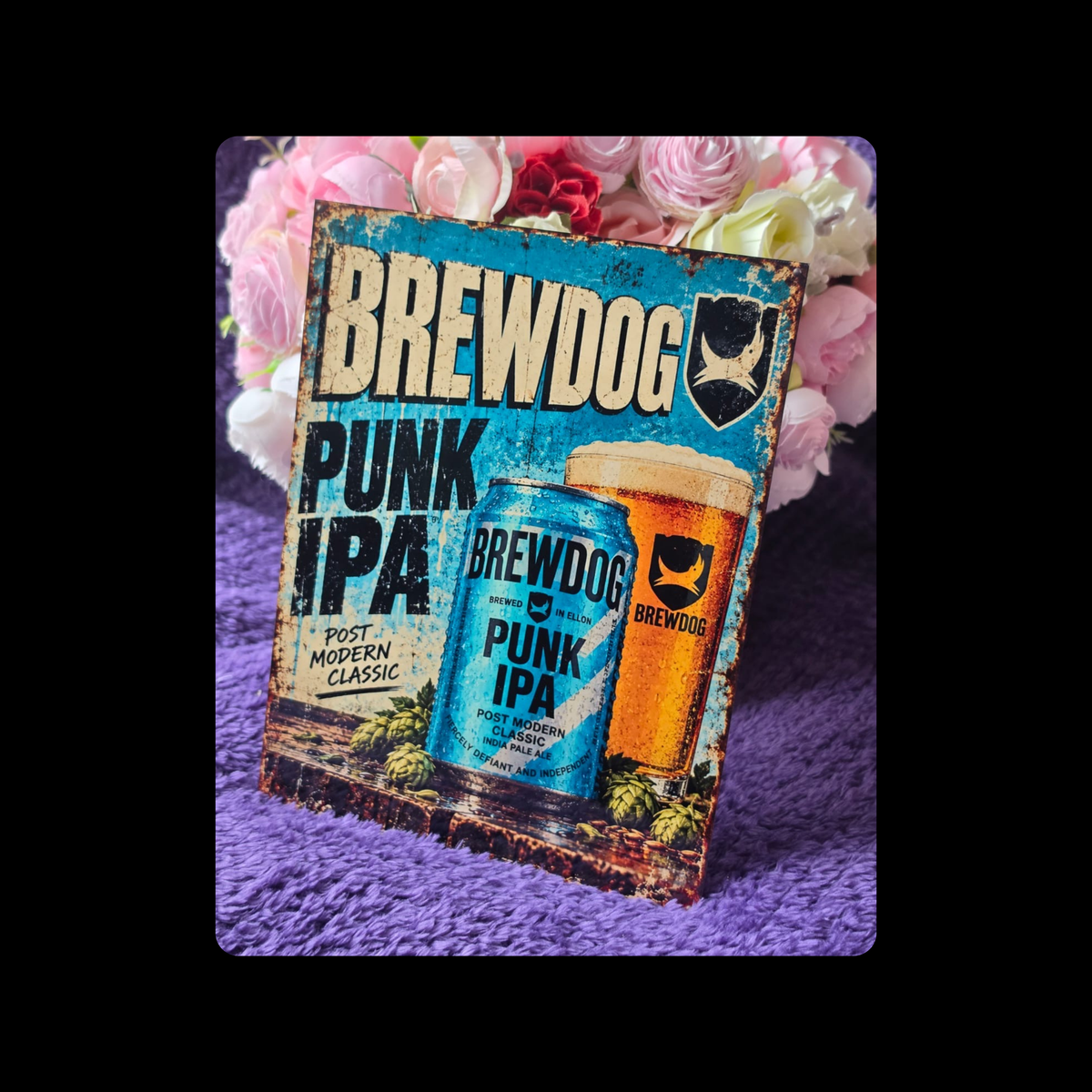 Brewdog Punk IPA Metal Sign 15cm x 20cm