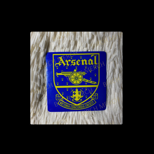 Arsenal Blue & Yellow 1949-1990 Badge Square Magnet 6.5cm x 6.5cm