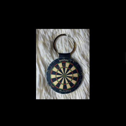 Dartboard Round Keyring 5cm