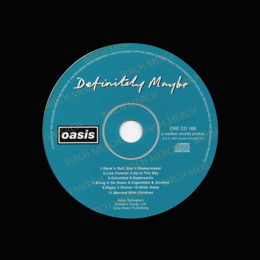 Oasis Definitely Maybe Round Coaster 9cm