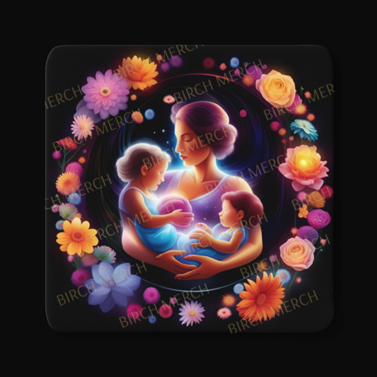 Motherhood Square Coaster 9cm x 9cm Style A Design 3