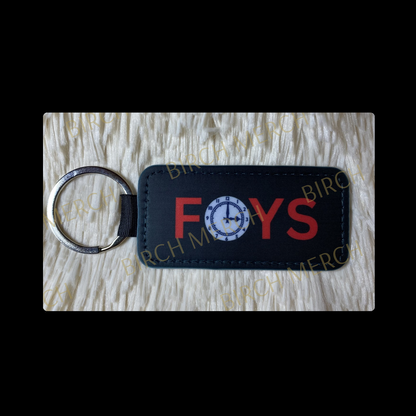 Arsenal Black & Red FOYS Rectangular Keyring 4cm x 8cm