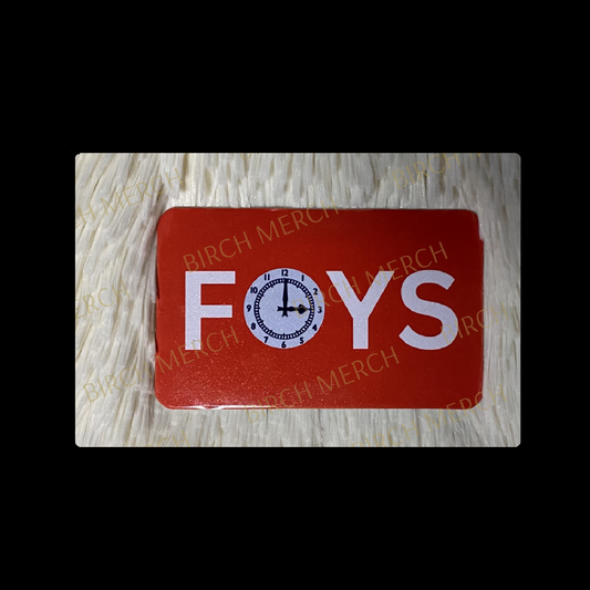 Arsenal Red & White FOYS Rectangular Magnet 9cm x 5.5cm