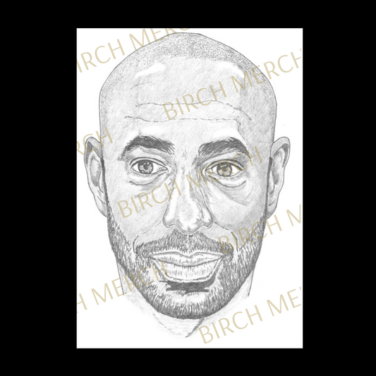 Arsenal Legends Thierry Henry Portrait Print