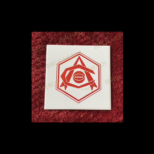 Arsenal Highbury Ceramic Tile Replica 15cm x 15cm (6" x 6") Supplied With Clear Or Black Stand