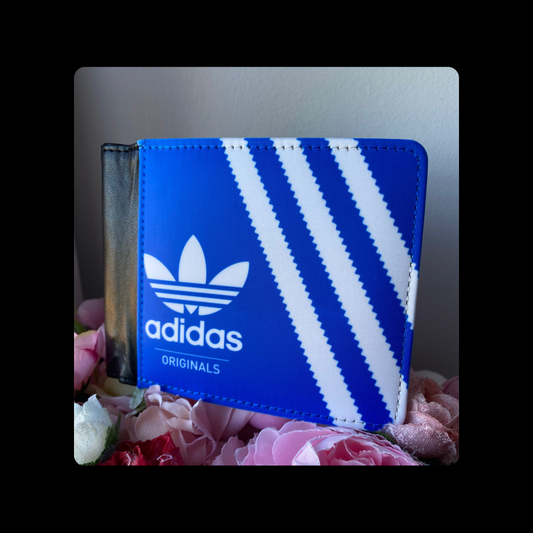 Adidas Originals Blue & White Shoebox Style PU Material Wallet