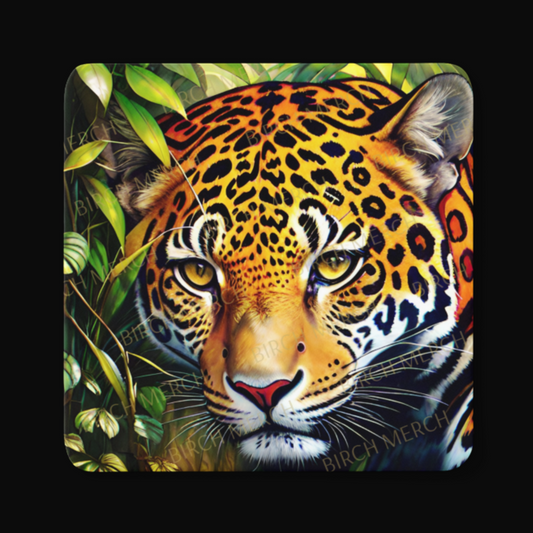 Jaguar Square Coaster 9cm x 9cm Design 4