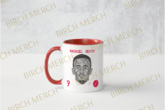 Arsenal Current Players Gabriel Jesus 11oz (330ml) Mug