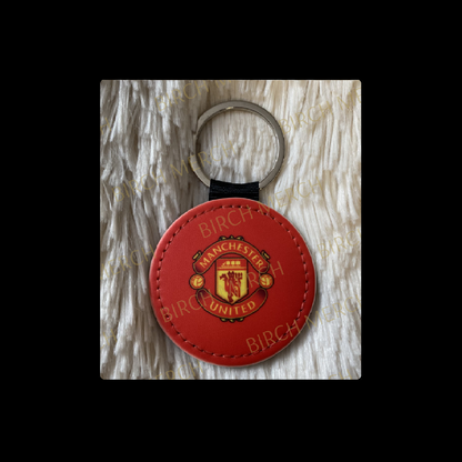 Manchester United Badge Round Keyring 5cm