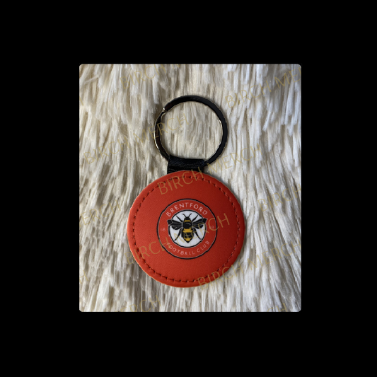 Brentford Badge Round Keyring 5cm