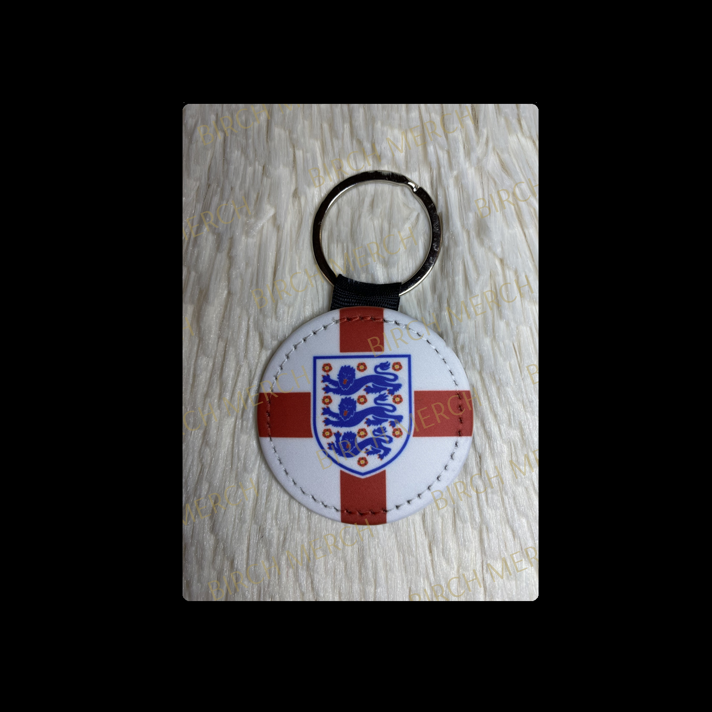 England Badge Round Keyring 5cm