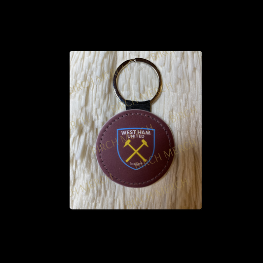 West Ham Badge Round Keyring 5cm