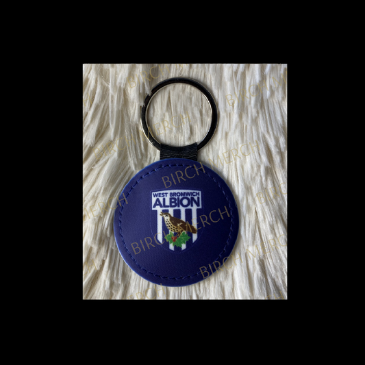 West Bromwich Albion Badge Round Keyring 5cm