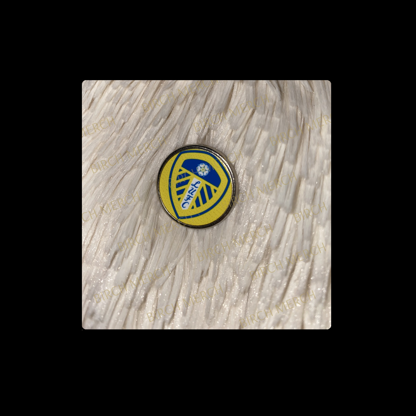 Leeds United Badge Round Pin Badge 20mm