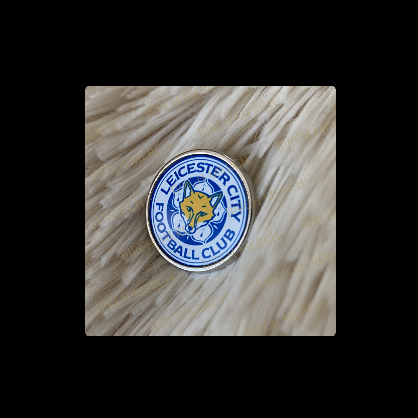 Leicester City Badge Round Pin Badge 20mm