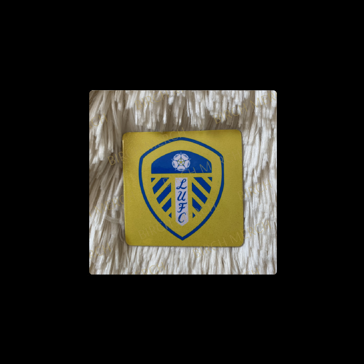 Leeds United Badge Square Magnet 6.5cm x 6.5cm