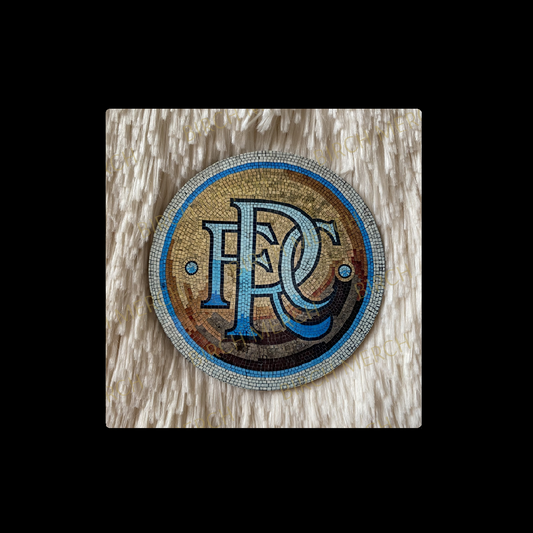 Glasgow Rangers Mosaic Badge Round Coaster 9cm