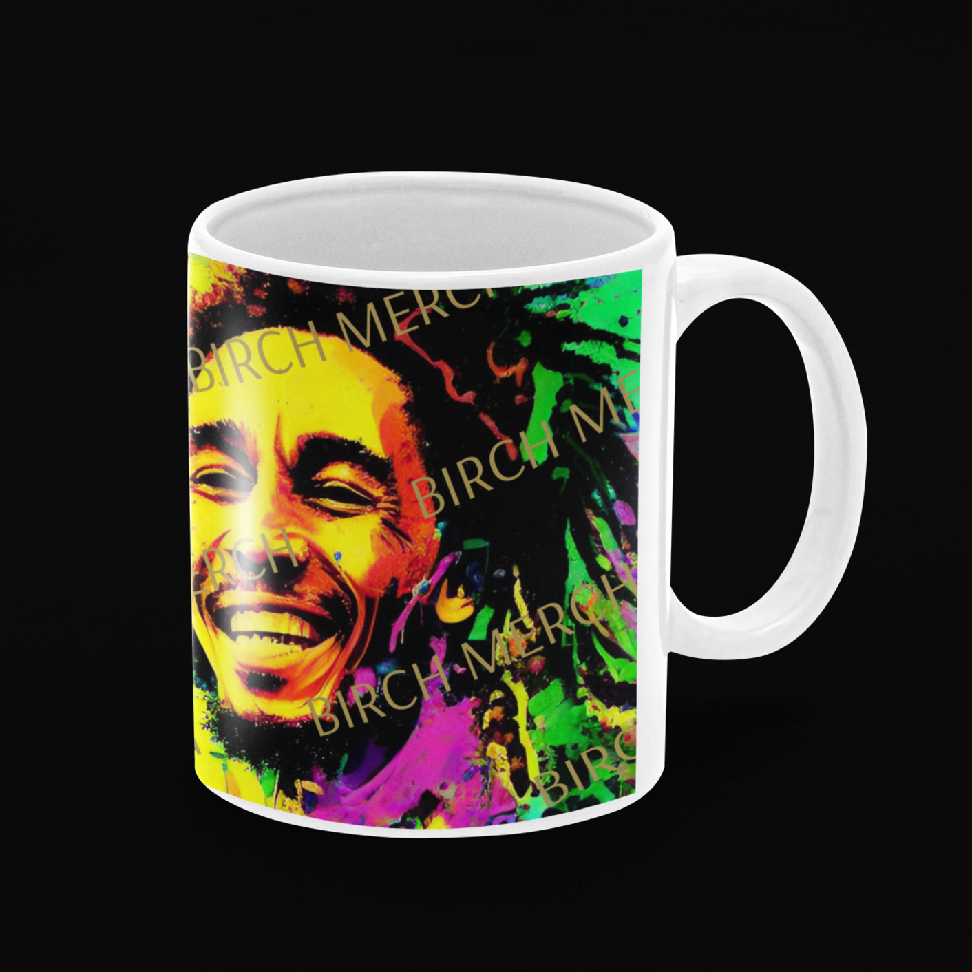 Bob Marley 11oz (330ml) Mug Full Wrap Design 1