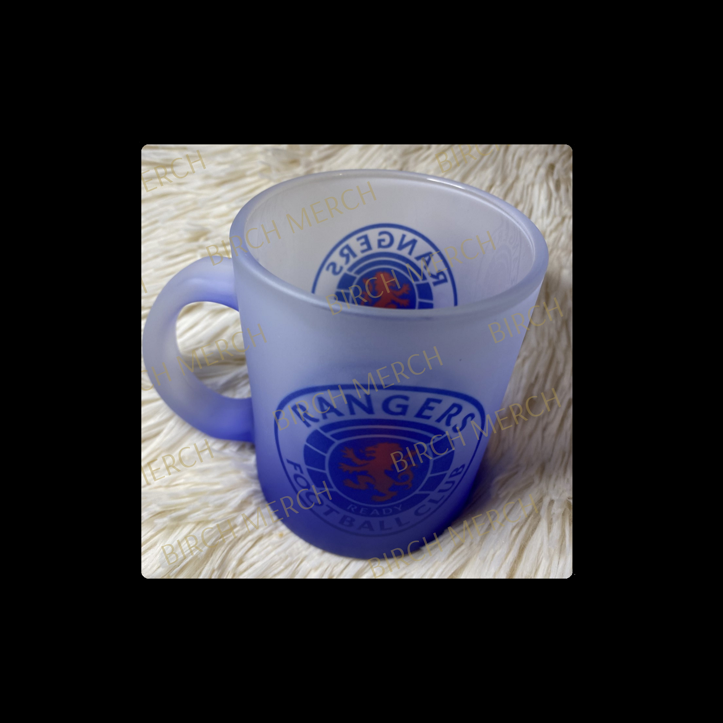 Glasgow Rangers Badge 11oz (330ml) Blue Two Tone Frosted Mug