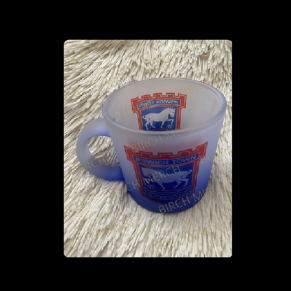 Ipswich Town Badge 11oz (330ml) Blue Two Tone Frosted Mug