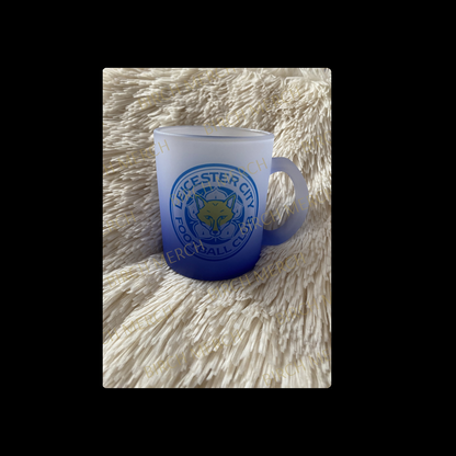 Leicester City Badge 11oz (330ml) Blue Two Tone Frosted Mug