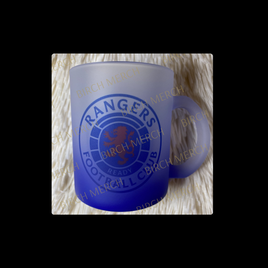 Glasgow Rangers Badge 11oz (330ml) Blue Two Tone Frosted Mug