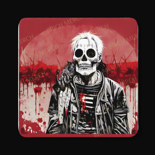 Horror Theme Square Coaster 9cm x 9cm Design 4