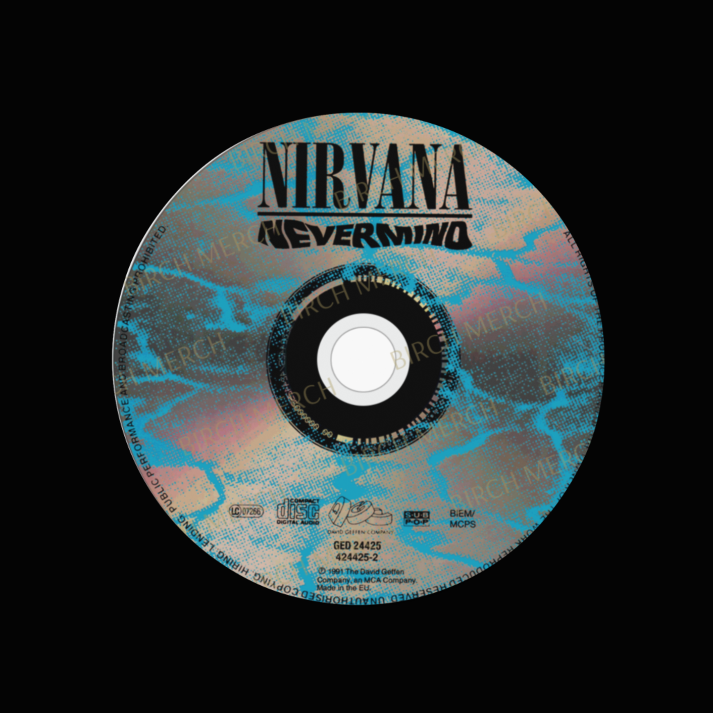 Nirvana Nevermind Round Coaster 9cm