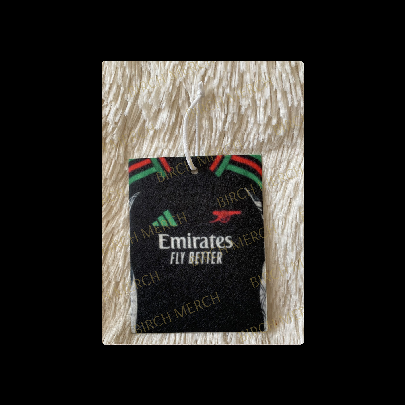 Arsenal 2024/25 Away Kit Double Sided Air Freshener 10cm x 7.5cm