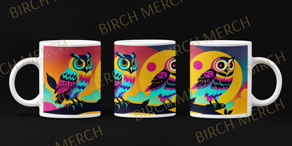 Owl 11oz (330ml) Mug Full Wrap Design 1