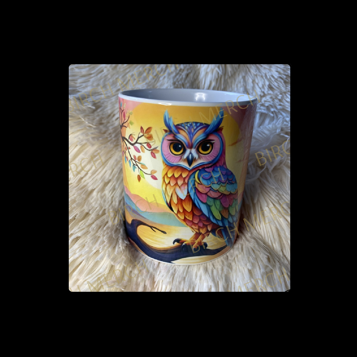 Owl 11oz (330ml) Mug Full Wrap Design 2