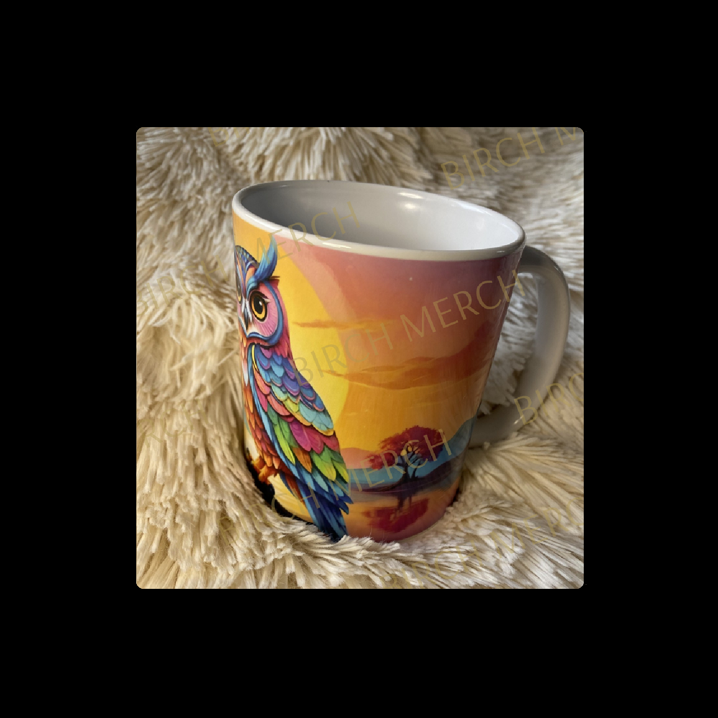 Owl 11oz (330ml) Mug Full Wrap Design 2