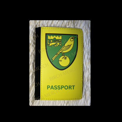 Norwich City Badge PU Material Passport Holder Wallet 15cm x 10cm