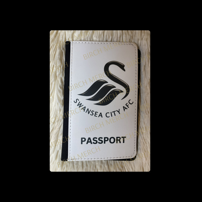 Swansea City Badge PU Material Passport Holder Wallet 15cm x 10cm