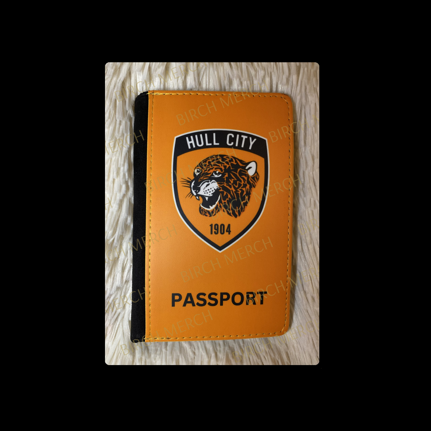 Hull City Badge PU Material Passport Holder Wallet 15cm x 10cm