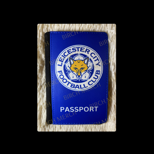 Leicester City Badge PU Material Passport Holder Wallet 15cm x 10cm