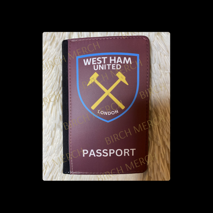 West Ham Badge PU Material Passport Holder Wallet 15cm x 10cm