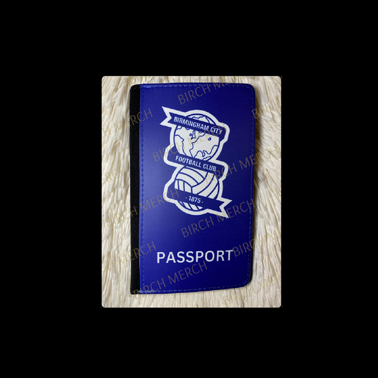 Birmingham City Badge PU Material Passport Holder Wallet 15cm x 10cm