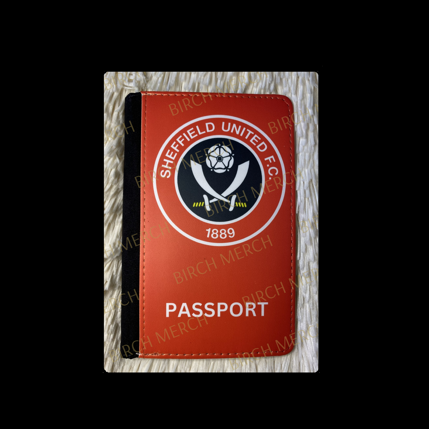 Sheffield United Badge PU Material Passport Holder Wallet 15cm x 10cm