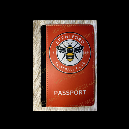 Brentford Badge PU Material Passport Holder Wallet 15cm x 10cm