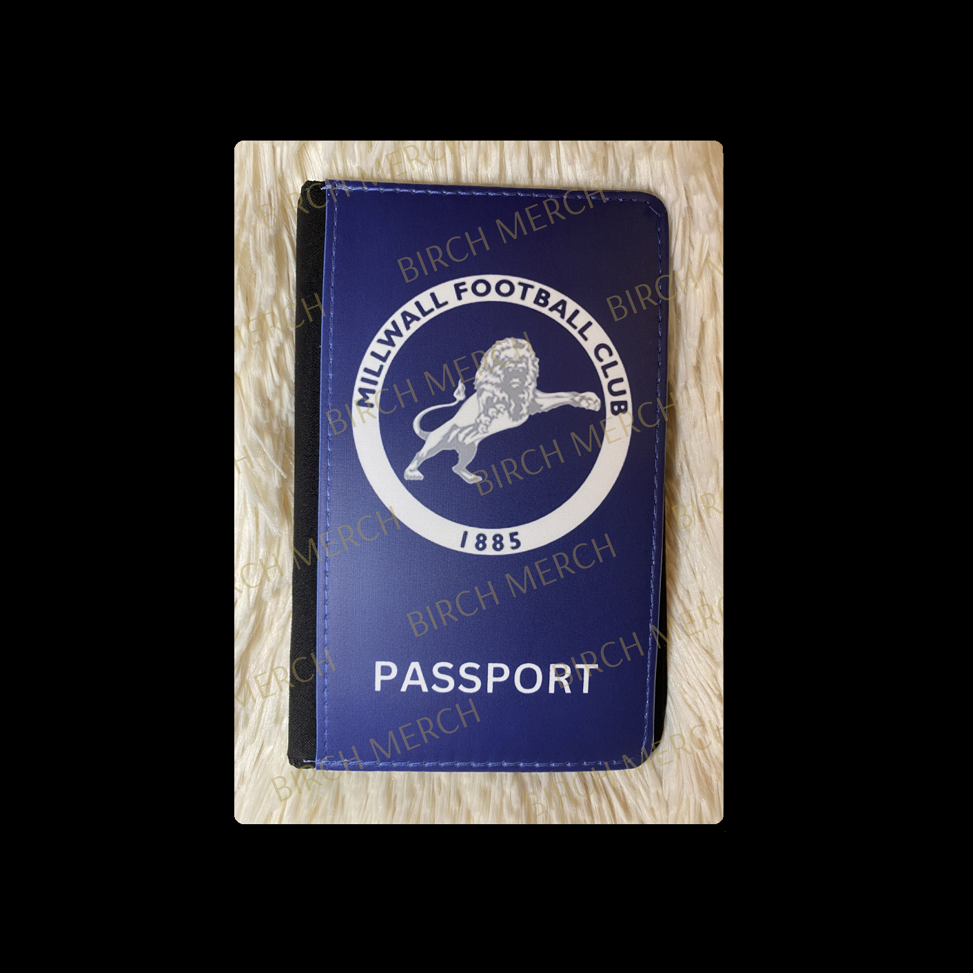 Millwall Badge PU Material Passport Holder Wallet 15cm x 10cm