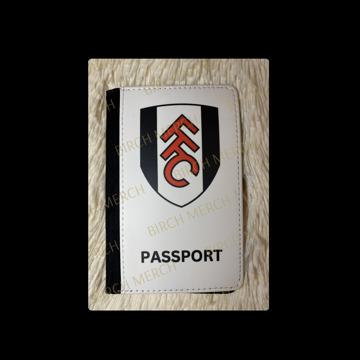 Fulham Badge PU Material Passport Holder Wallet 15cm x 10cm