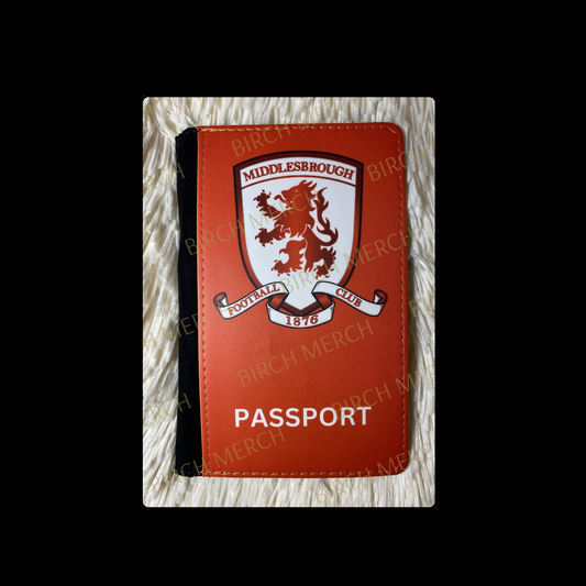 Middlesboro Badge PU Material Passport Holder Wallet 15cm x 10cm