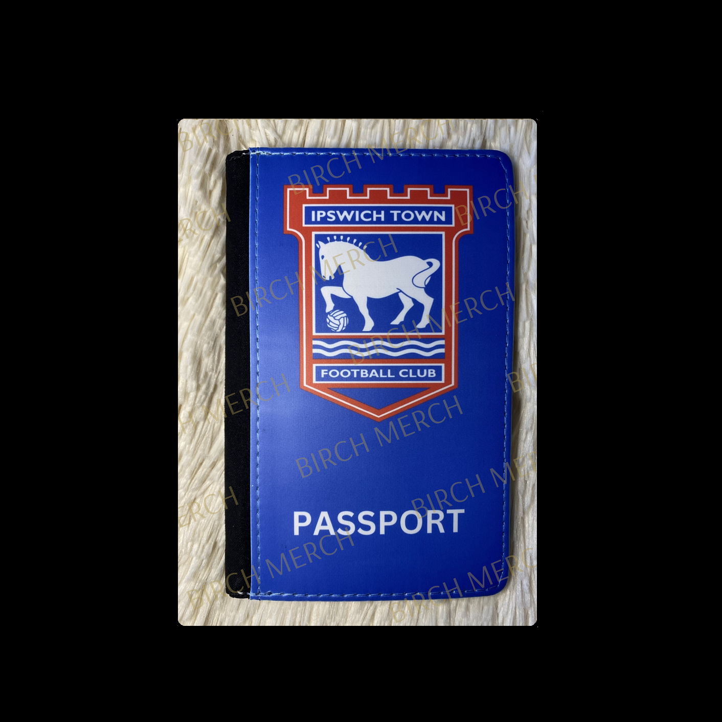 Ipswich Town Badge PU Material Passport Holder Wallet 15cm x 10cm