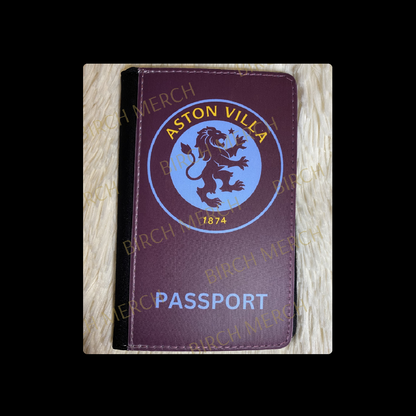 Aston Villa Badge PU Material Passport Holder Wallet 15cm x 10cm