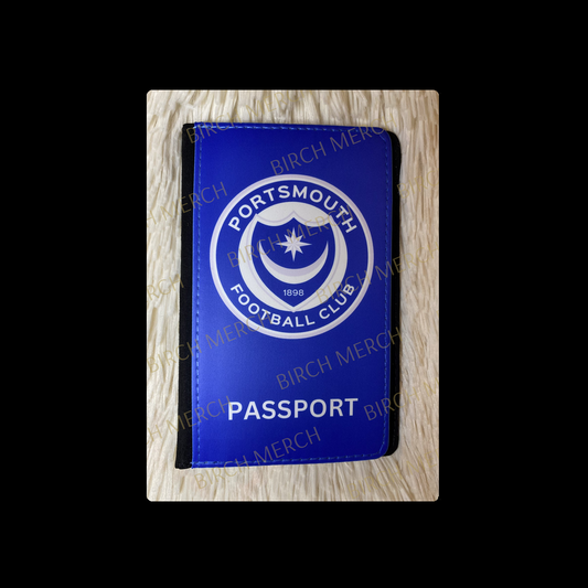 Portsmouth Badge PU Material Passport Holder Wallet 15cm x 10cm