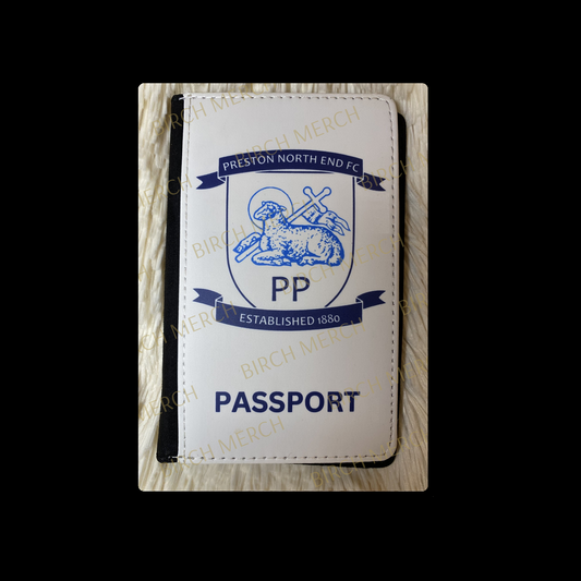 Preston North End Badge PU Material Passport Holder Wallet 15cm x 10cm